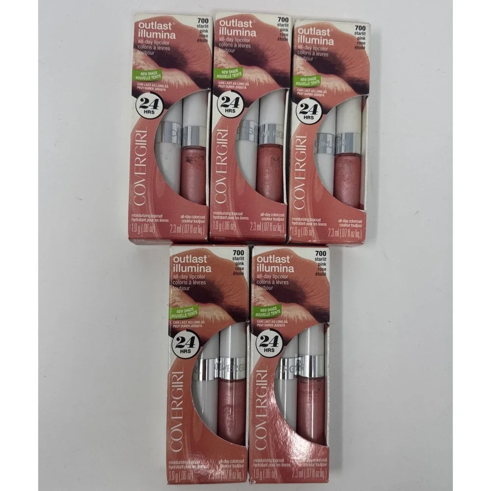 5 - CoverGirl Outlast All-Day Lipcolor Lipstick  #700 Starlit Pink New